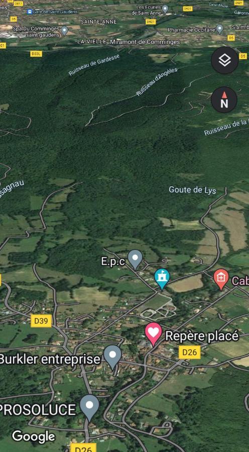 Chaleureux Studio Independant Encausse-les-Thermes Exteriér fotografie